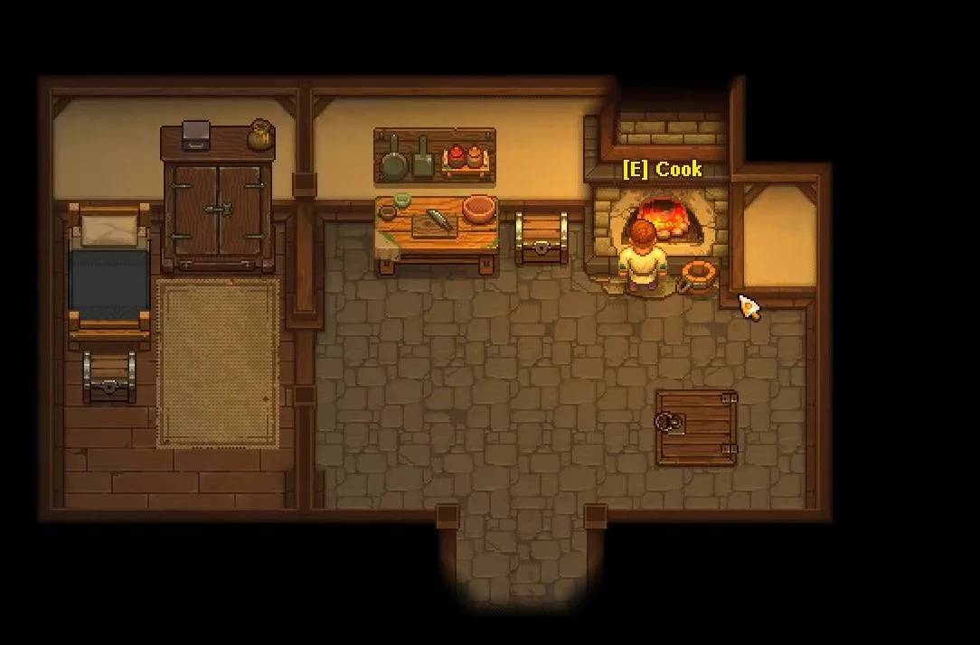 Kitchen Table and Kitchen Oven inside the house
